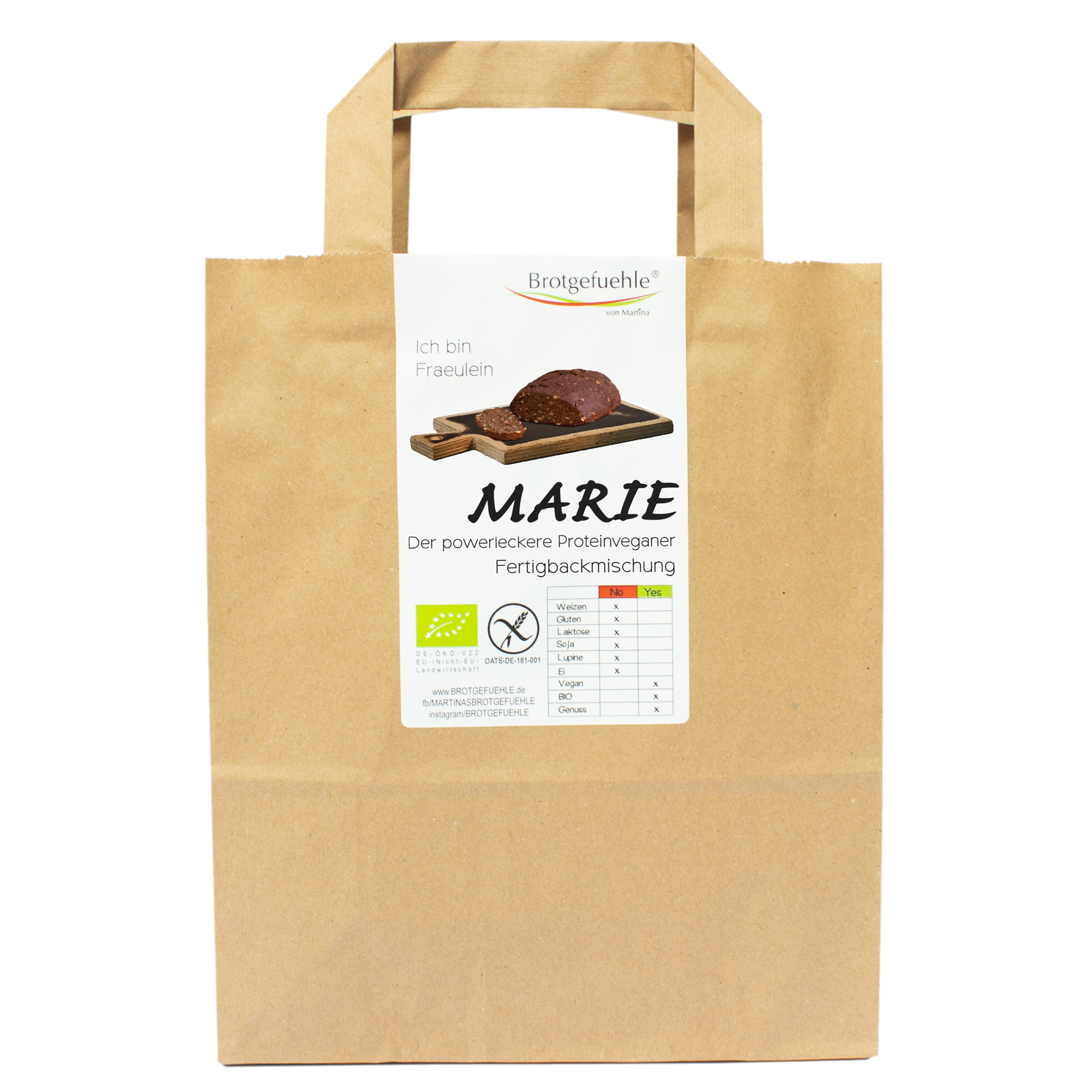 Miss MARIE - ready-to-ba ke mixture- gluten-free, sugar-free